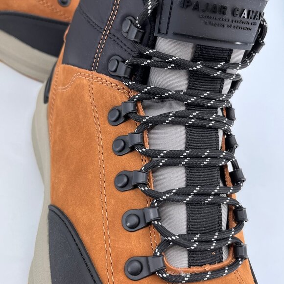 Pajar Urban Alpn Men's Waterproof Hiking Boots Size 13 Cognac Black Leather - Picture 8 of 12